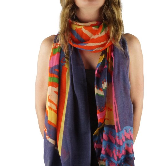 AVILA JAGGED BLUFFS LIGHTWEIGHT HANDCRAFTED SCARF - Picture 3 of 4